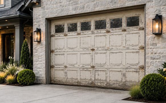 Before: Garage Door Replacement