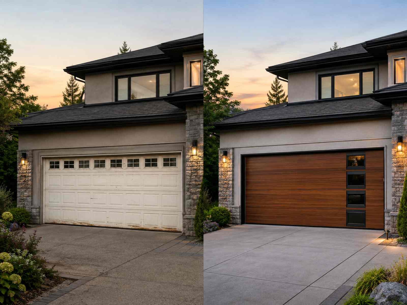 Full Garage Door Transformation